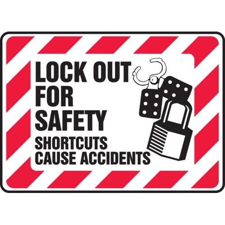 SAFETY SIGN LOCK OUT FOR SAFETY  MLKT503VS